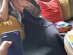 I Have Fun With My Stepsister's Orgasm In A Public Café.